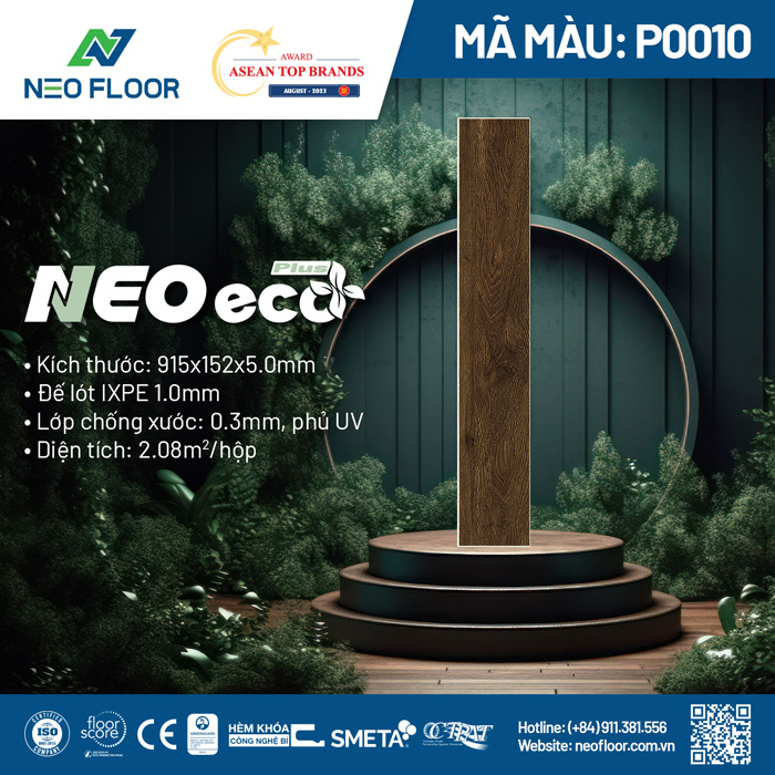 Neo Eco Plus P0010 - Sàn Đá Công Nghệ SPC Neo Floor - Công Ty Cổ Phần Neo Floor